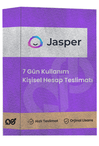 Jasper AI - 7 Günlük (İlk Giriş Garantili)