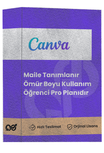 Canva Edu Öğrenci Pro - Ömür Boyu (30 Gün Garantili)