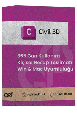 Autodesk Civil 3D - 1 Yıllık (3 Ay Garantili)