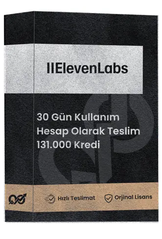 ElevenLabs Creator 131.000 Kredi - 30 Günlük (14 Gün Garantili)